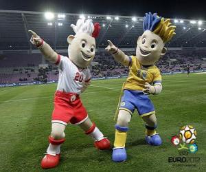 Puzzle Slavek και Slavko - UEFA ευρώ 2012 -
